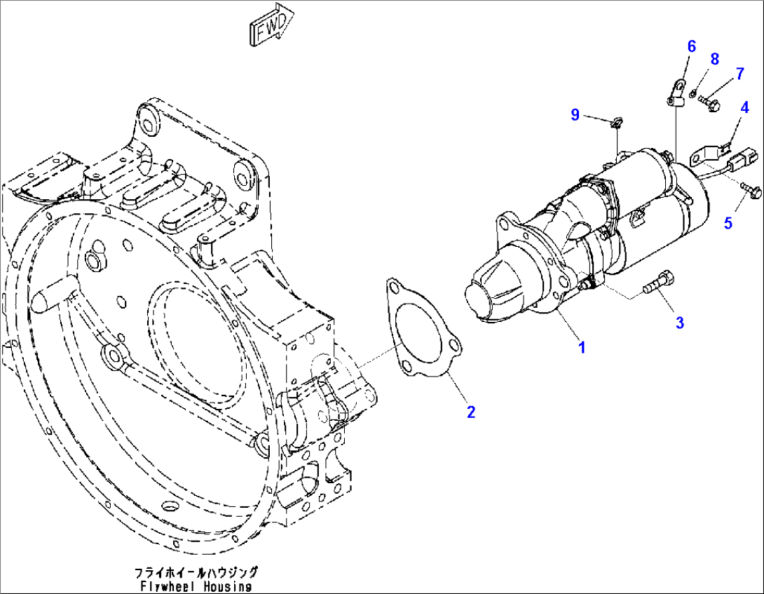 Starting Motor Mounts (1/2)