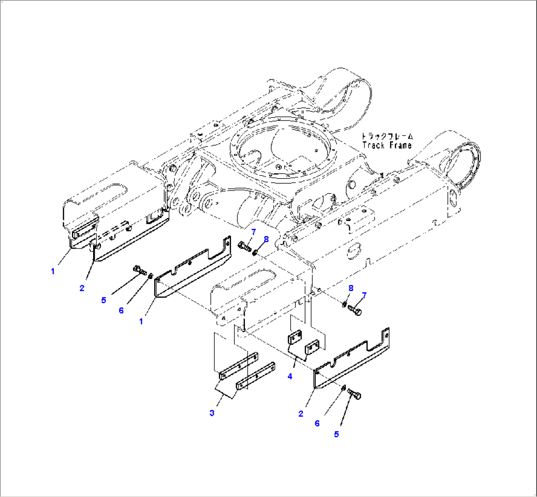 Track Frame, Track Guard (#20001-)