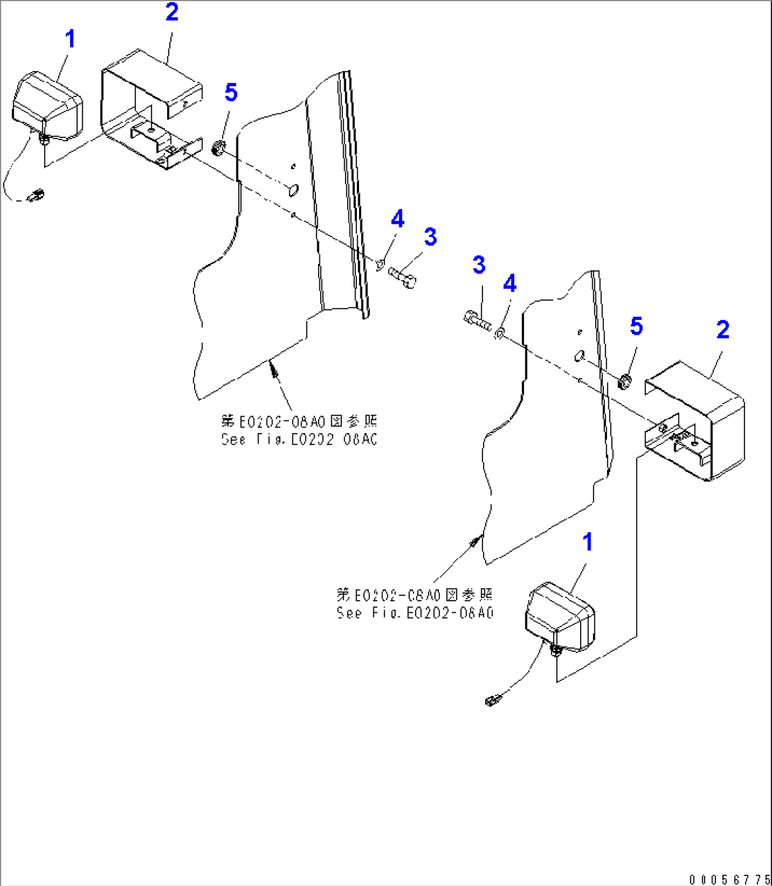 ADDITIONAL WORK LAMP (REAR WORK LAMP)(#60001-60001)