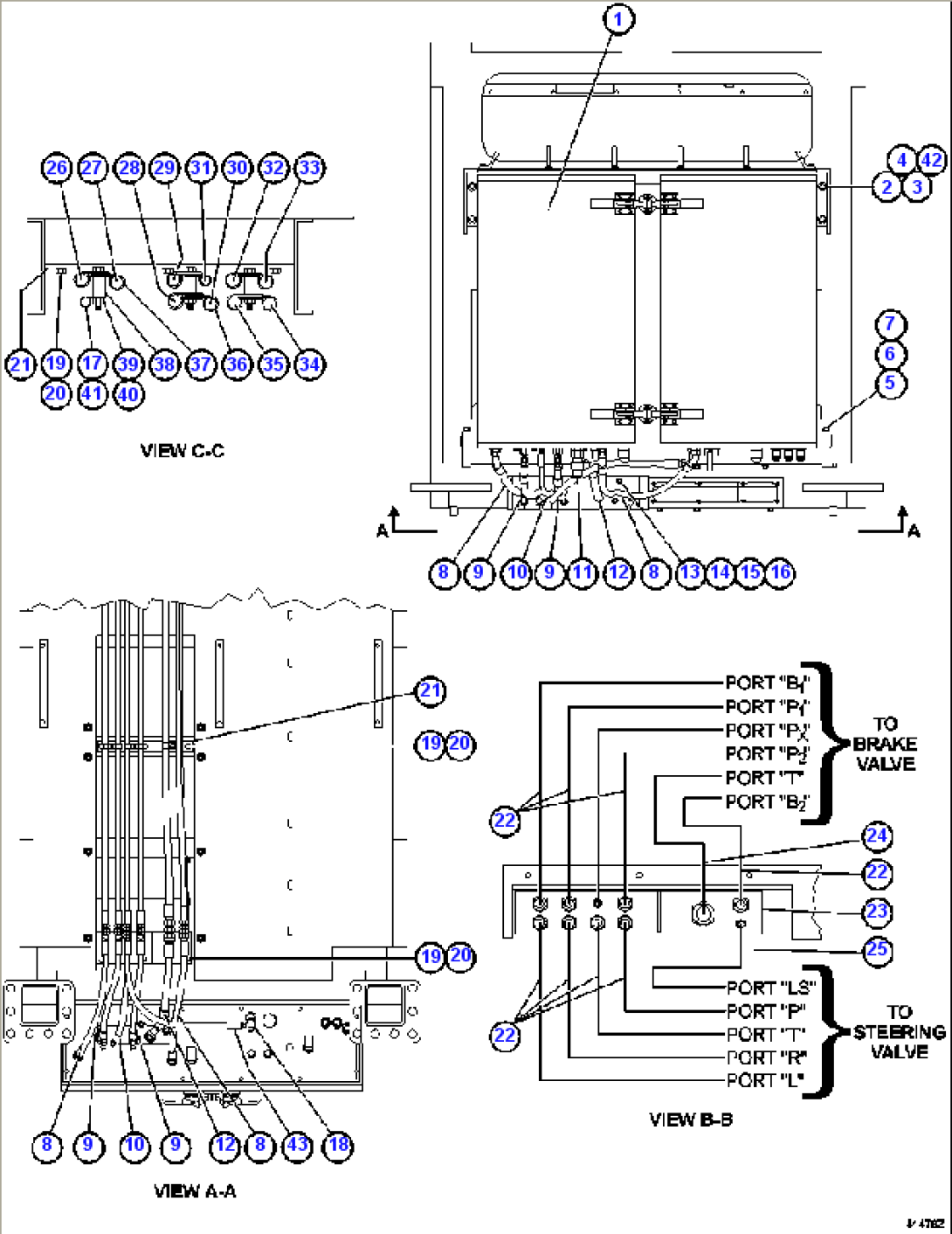 BRAKE CABINET/CAB PIPING