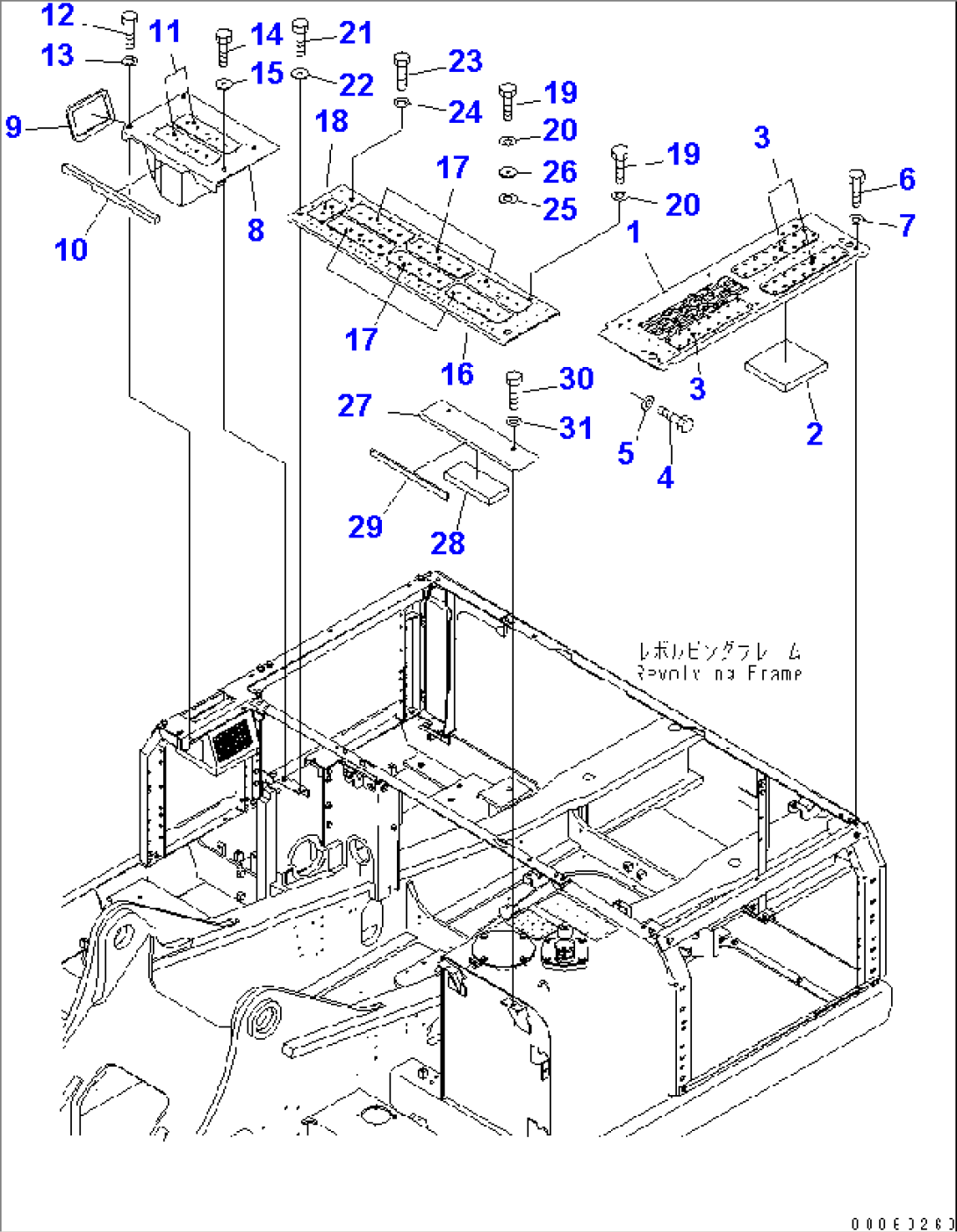 COVER (MACHINE CAB)(#70001-)