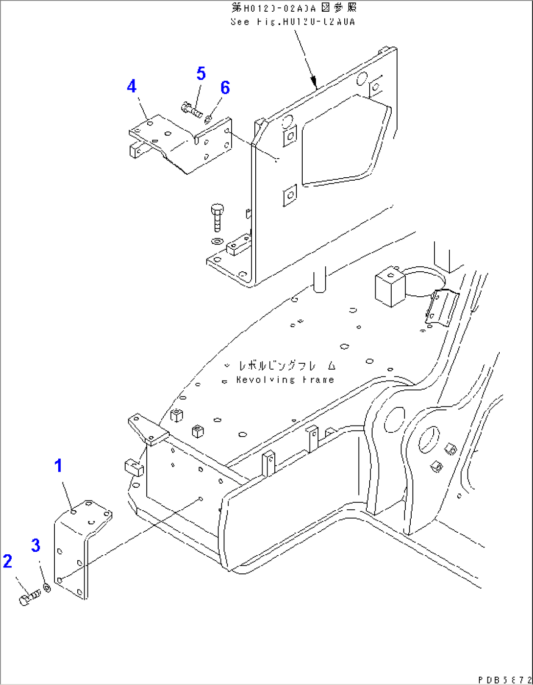 ATTACHMENT LINE (1 ACTUATOR) (BRACKET)