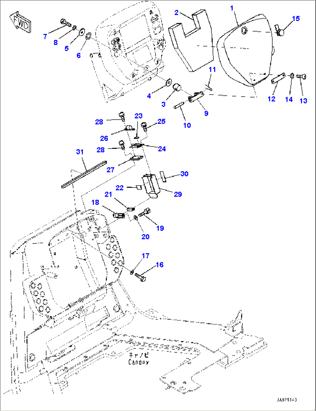 Canopy, Monitor Cover (#95001-)
