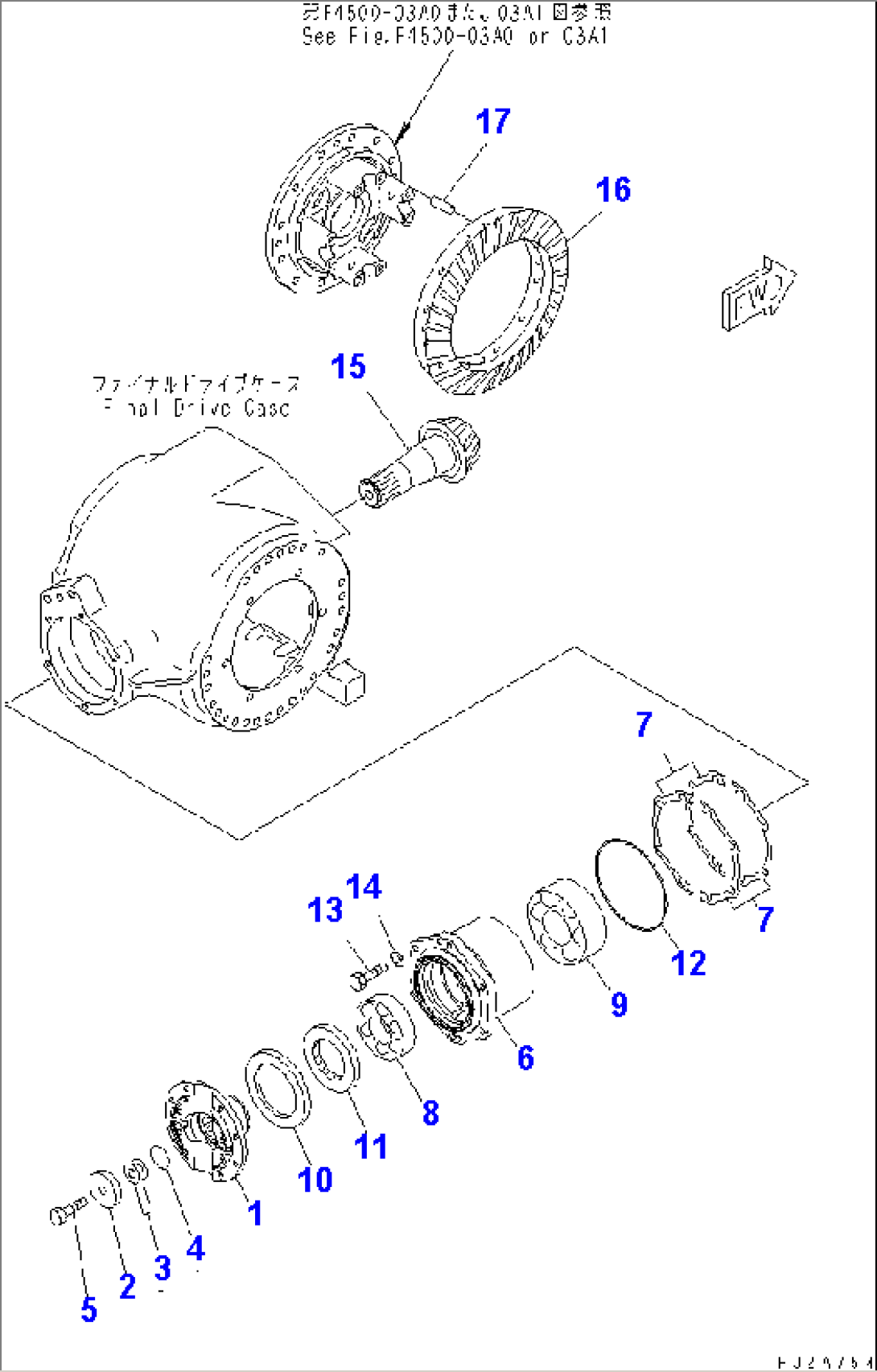 REAR AXLE (FINAL DRIVE) (BEVEL GEAR)