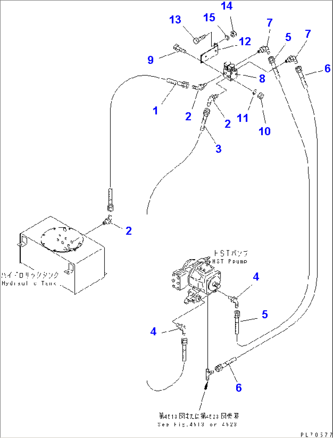 HYDRAULIC PIPING (NEUTRAL VALVE LINE)