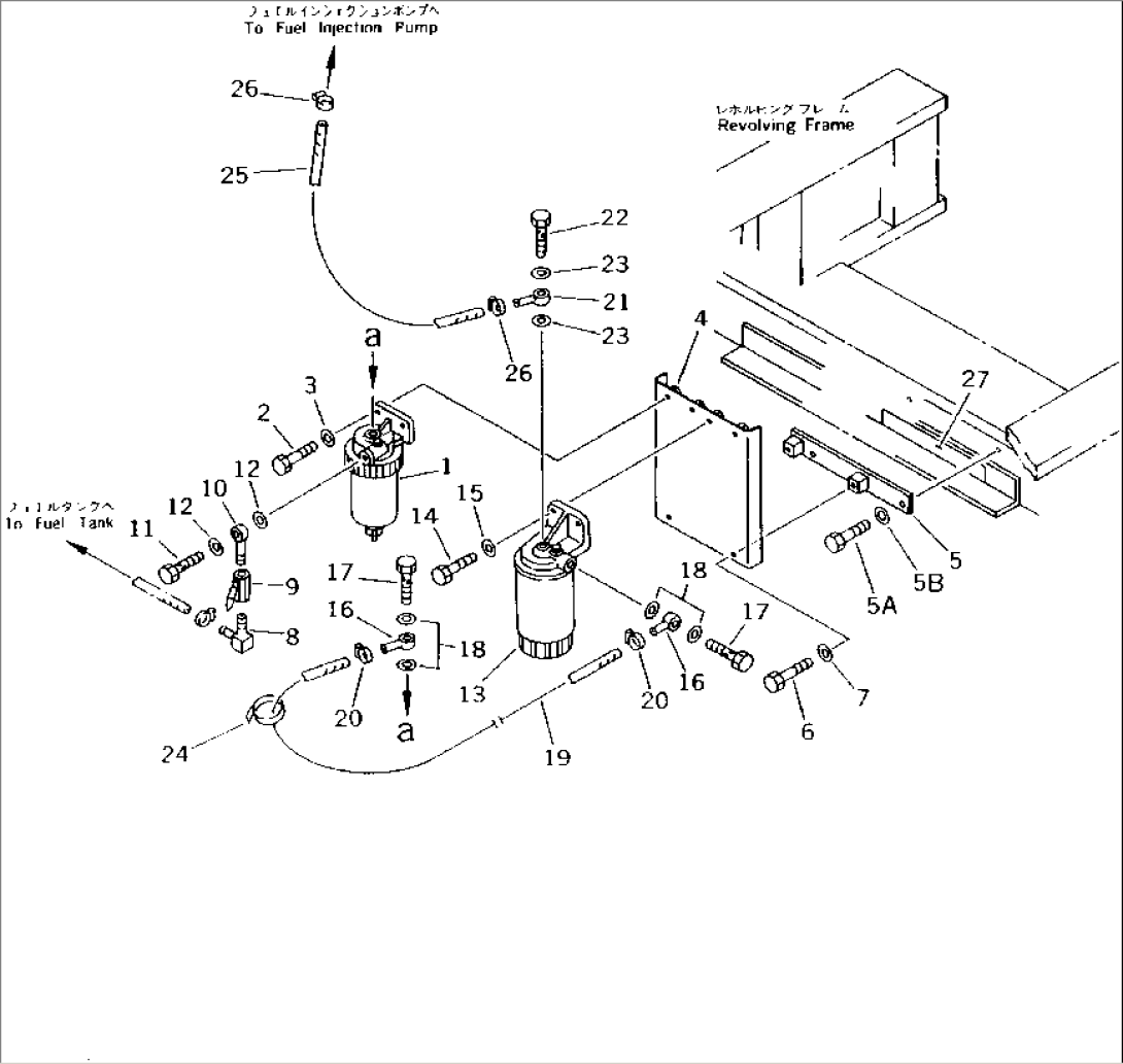 WATER SEPARATOR¤ PRE-FUEL FILTER AND PIPING