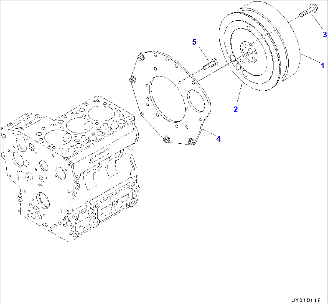 Engine, Flywheel (#8A0357-)