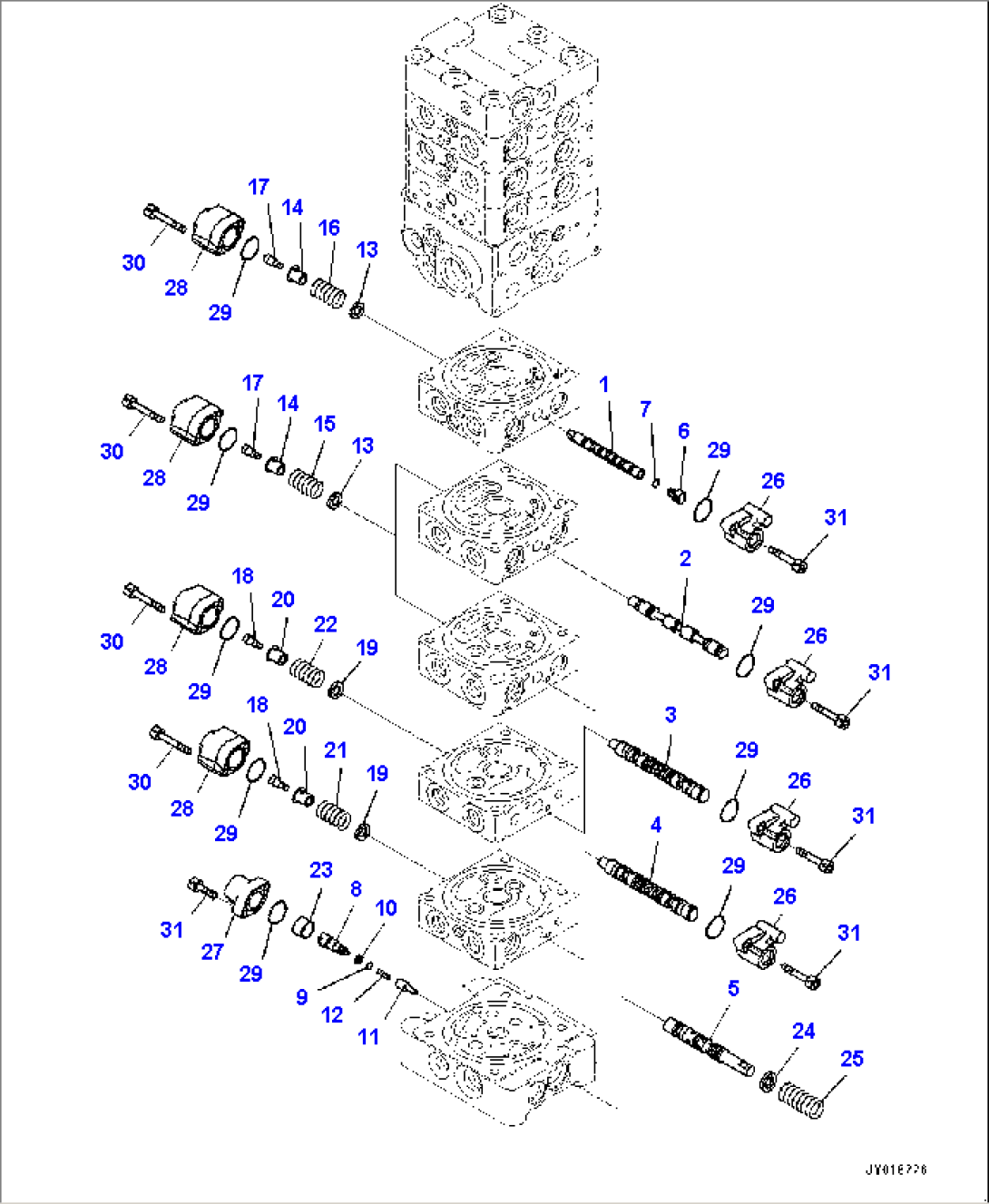 Control Valve, 8-Valve (8/18) (#15001-)