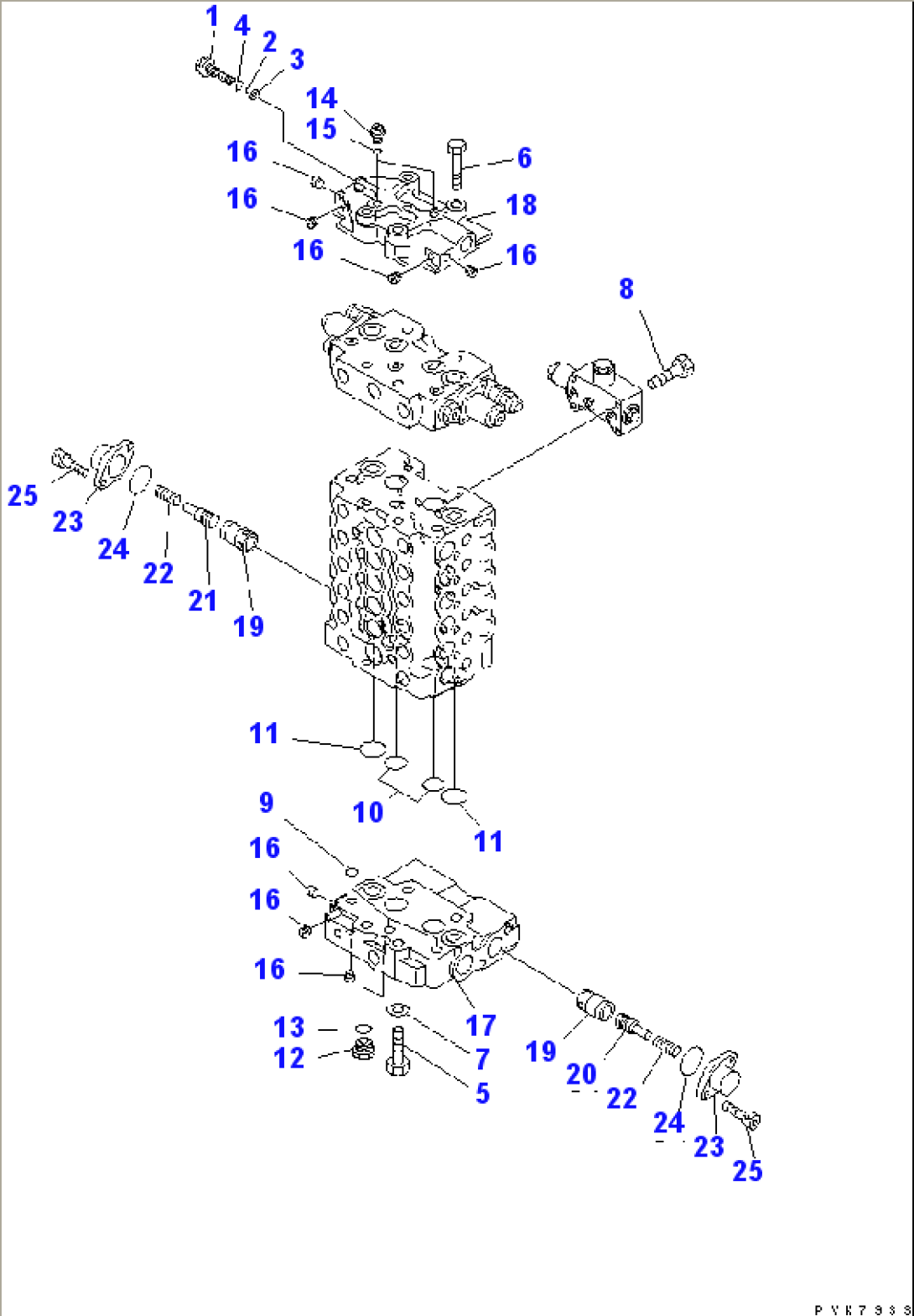 MAIN VALVE (5/10) (1-ACTUATOR)(#K32001-)