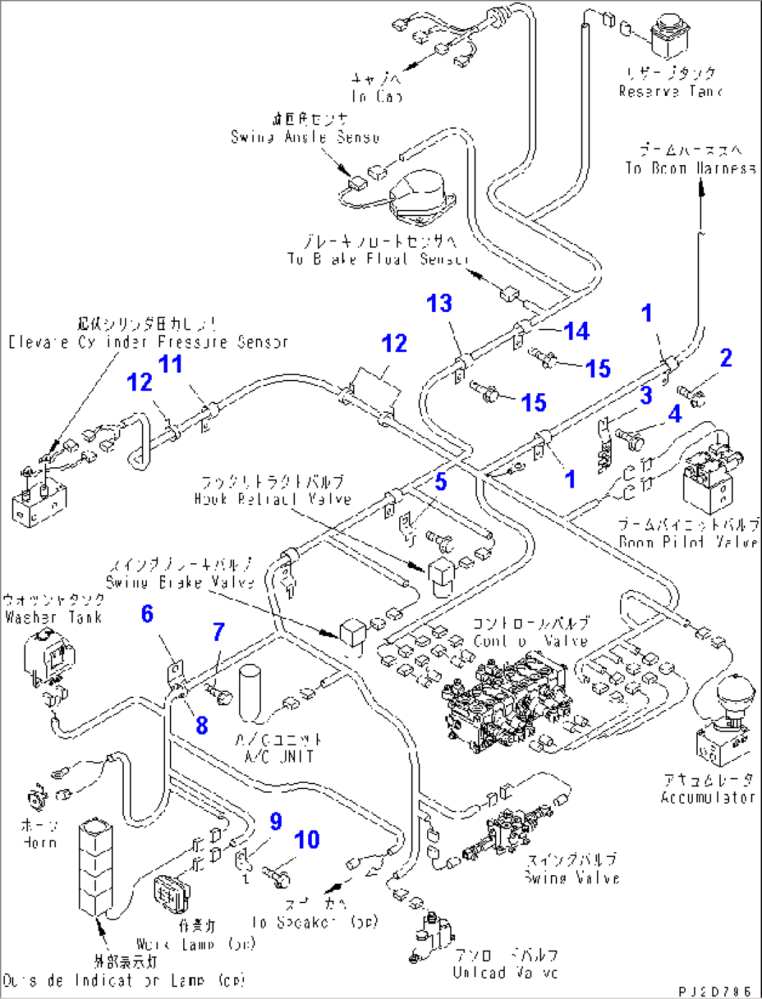 REVOLVING FRAME (REVOLVING HARNESS CLIP) (1/2) (WITH 3RD WINCH)(#10301-)