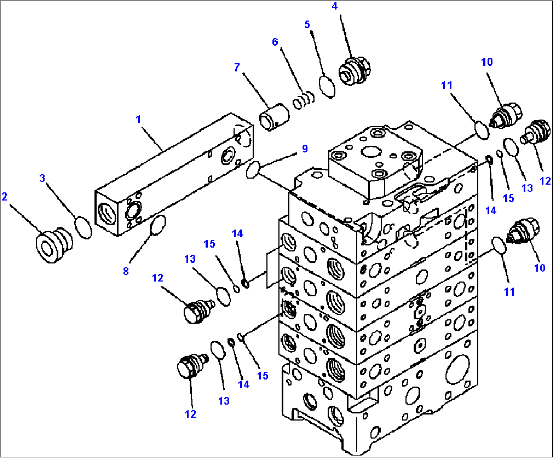 H0121-04A0 MAIN VALVE 2-SPOOL FOR ECSS (4/9)