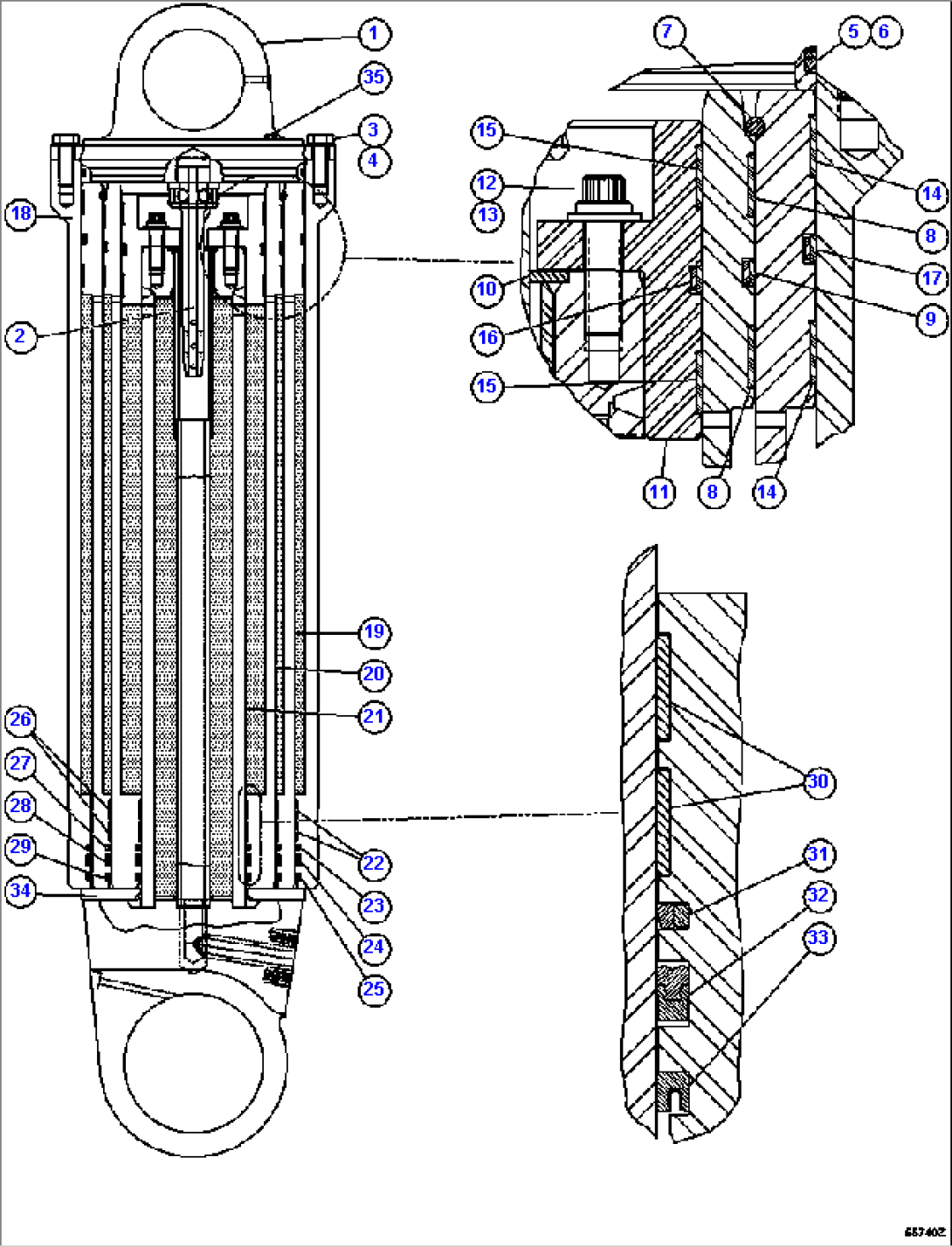 HOIST CYLINDER ASSEMBLY EL4833