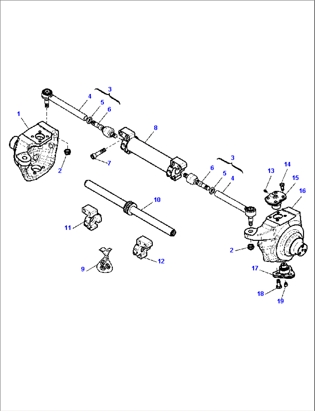 FRONT AXLE (2WD) (2/3)