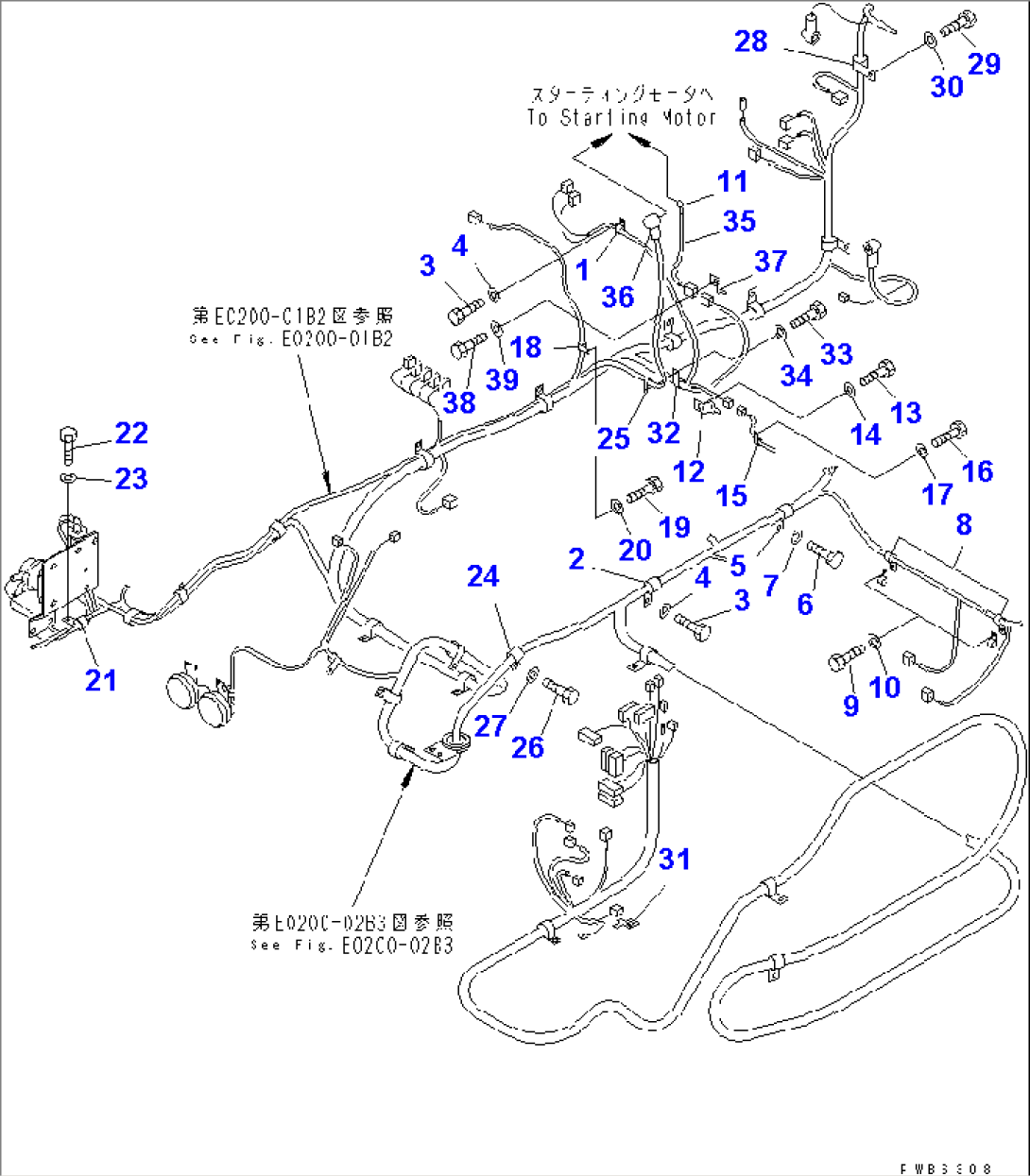 WIRING (MAIN HARNESS) (CLIP) (FOR SLIDE CAB)