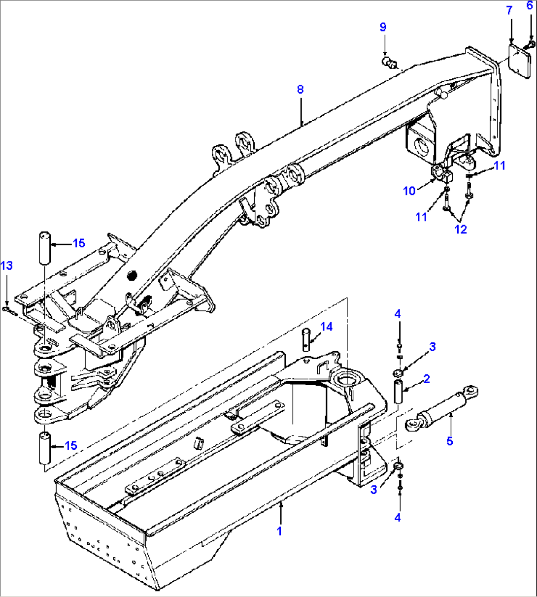 MAIN FRAME R.H. & L.H. 90ø BLADE SUSPENSION - 830 C