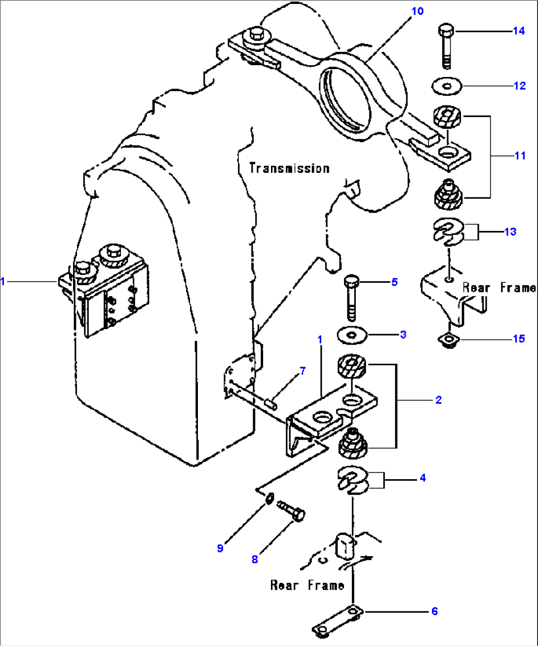 TORQUE CONVERTER AND TRANSMISSION MOUNTING