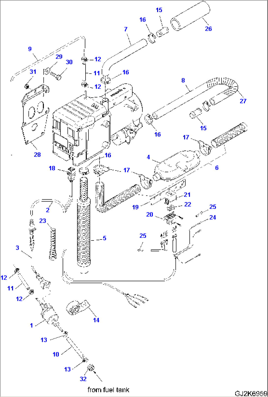 DIESEL HEATER - HEATER CONNECTING PARTS