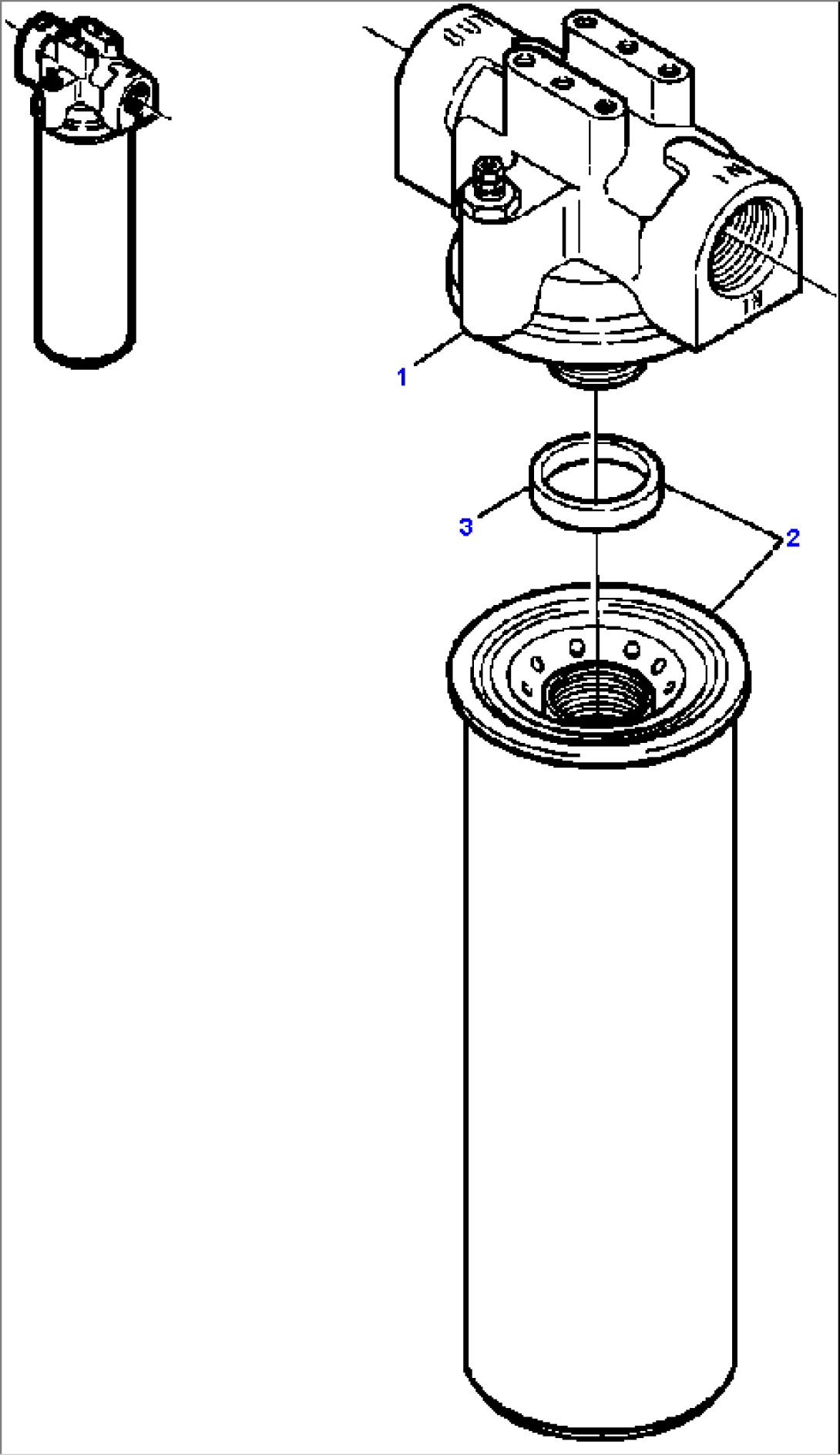 SPIN ON PRESSURE FILTER