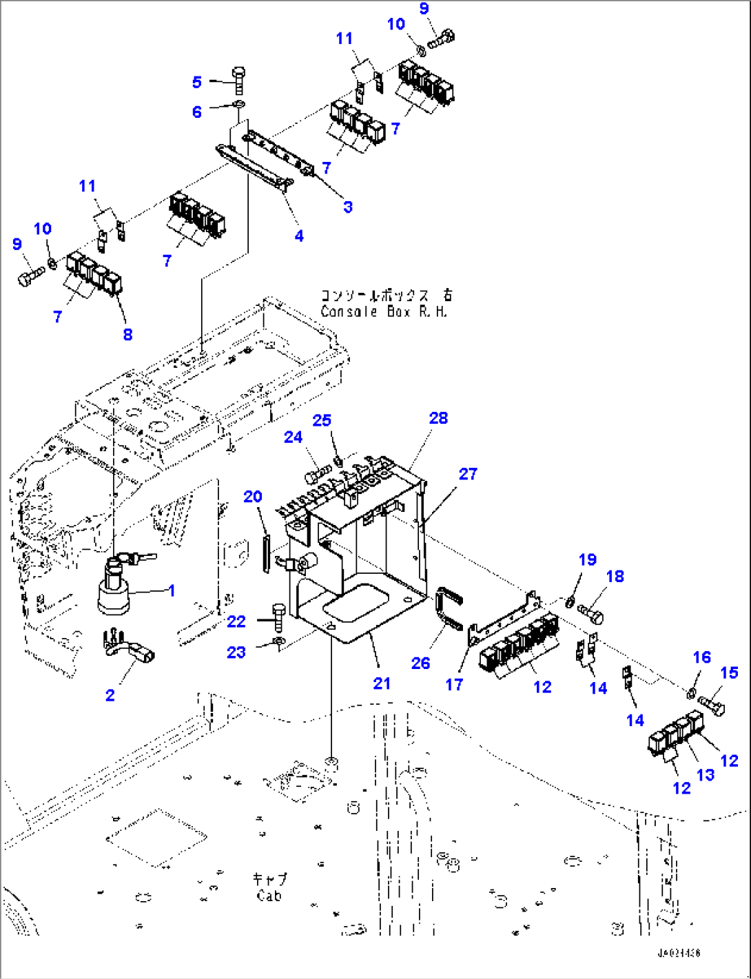 Loader Control Unit, Starting Switch and Relay (#77302-)