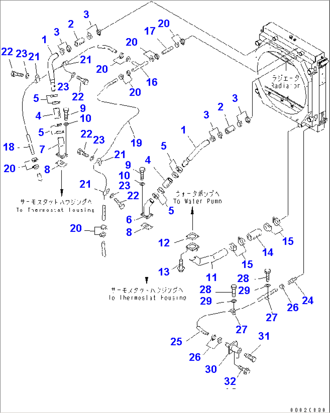 COOLING LINE (RADIATOR PIPING)