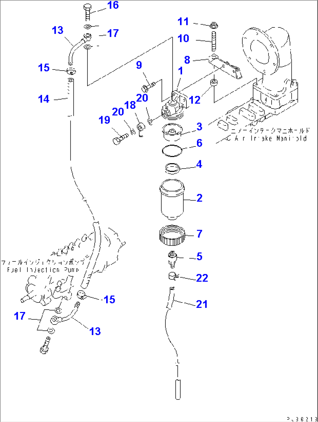 WATER SEPARATOR AND PIPING(#43240-)
