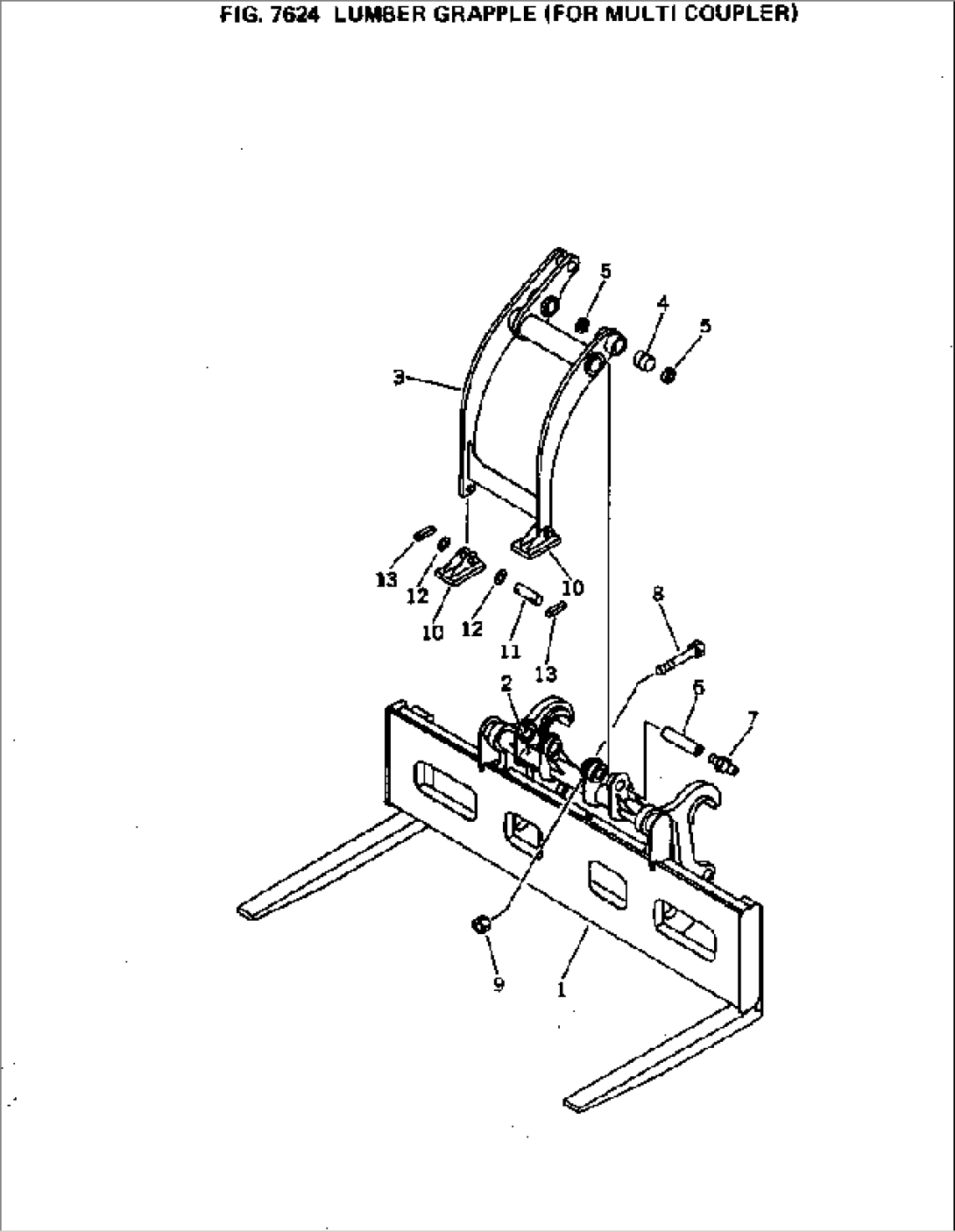 LUMBER GRAPPLE (FOR MULTI COUPLER) (1/2)