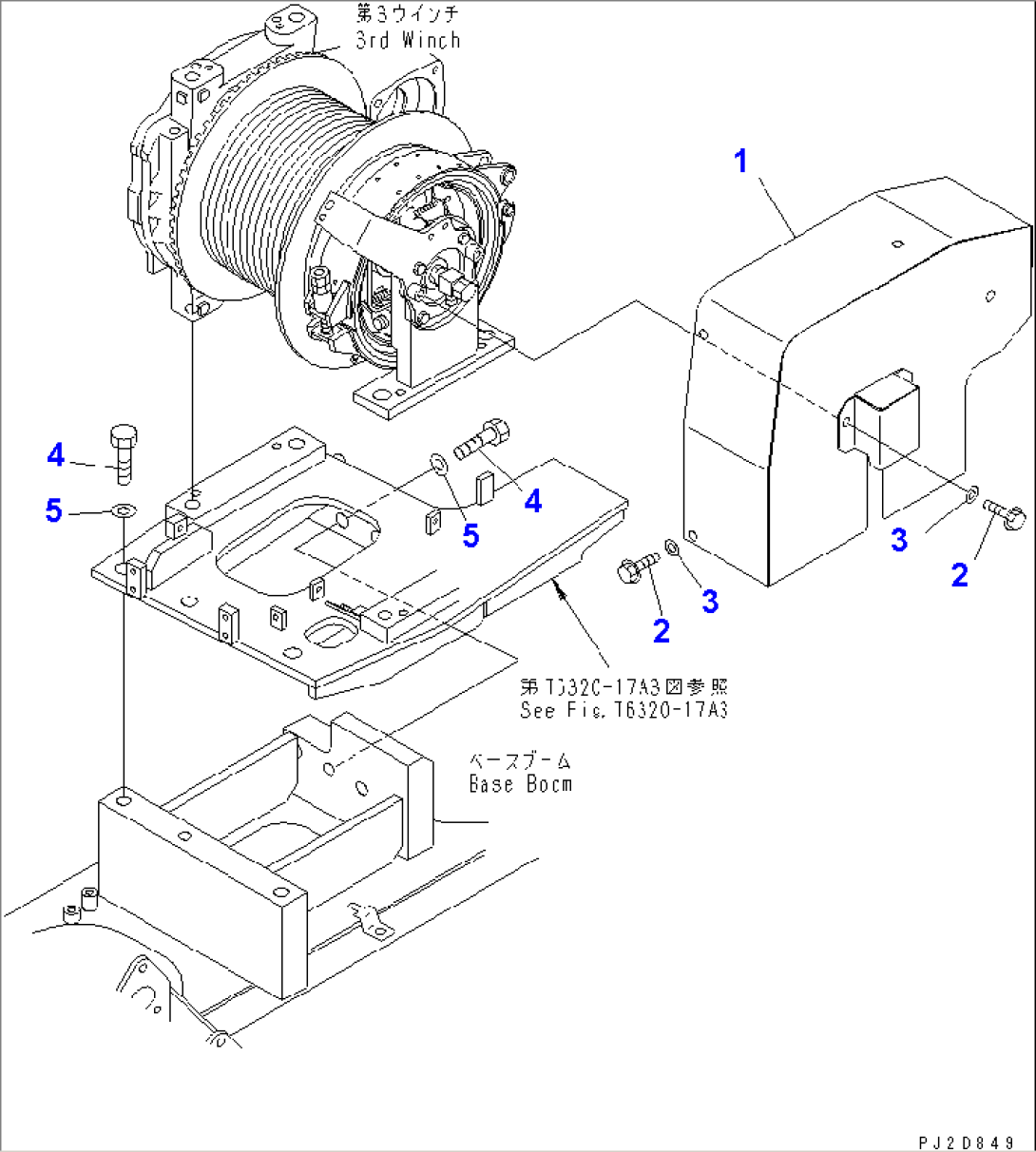 3RD WINCH (COVER) (WITH 3RD WINCH)(#15301-)