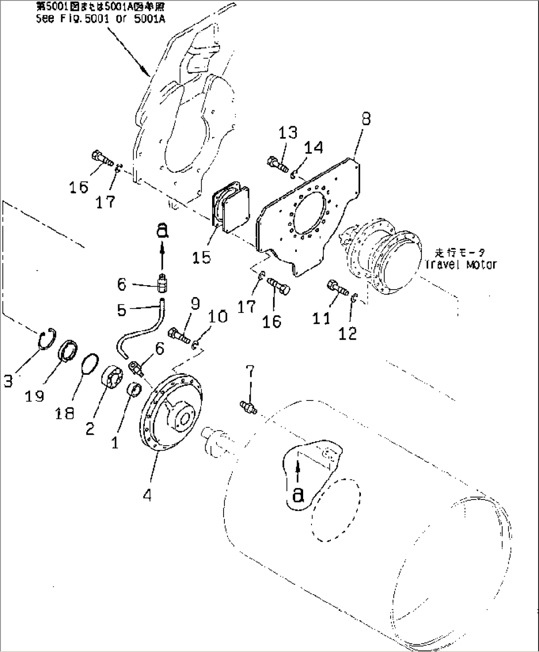 FRONT ROLLER (2/2) (TRAVEL MOTOR MOUNTING PARTS)