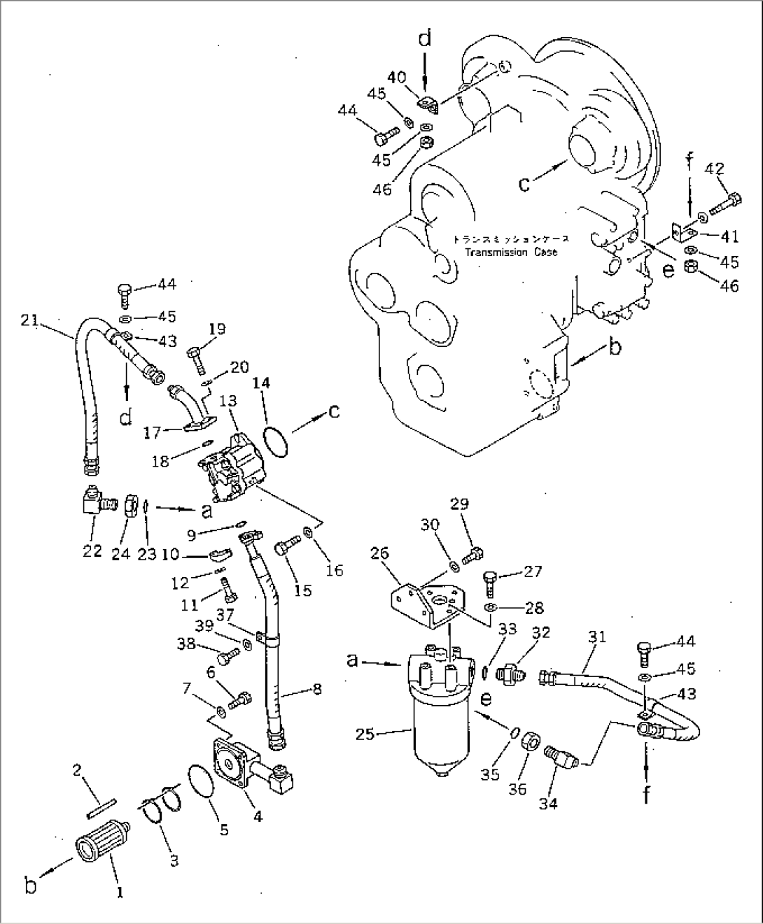 TRANSMISSION PIPING (WITHOUT BRAKE BOOSTER)(#10001-19999)