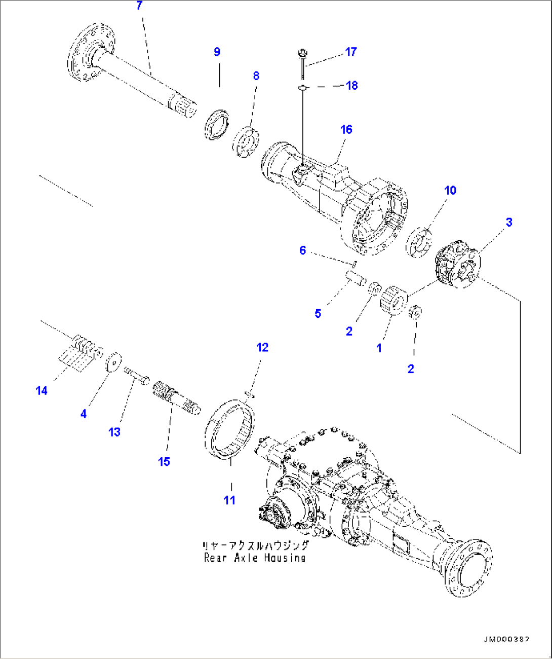Rear Axle, Final Drive R.H. (#80001-)