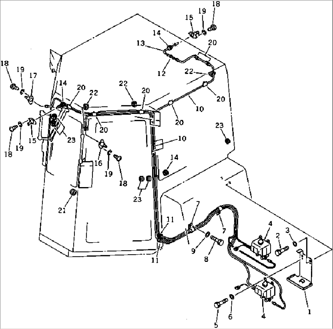 STEEL CAB (WINDOW WASHER) (9/9) (WITH VENTILATOR)(#51280-)