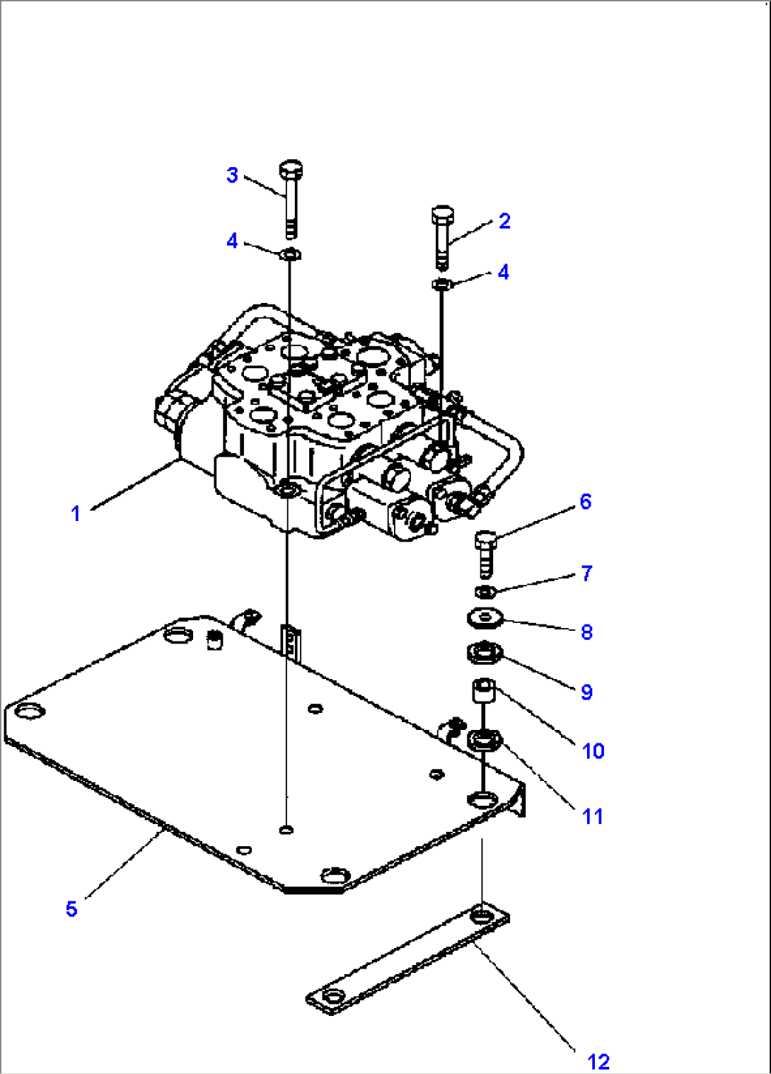 H0120-01A0 EQUIPMENT CONTROL VALVE 2-SPOOL MOUNTING