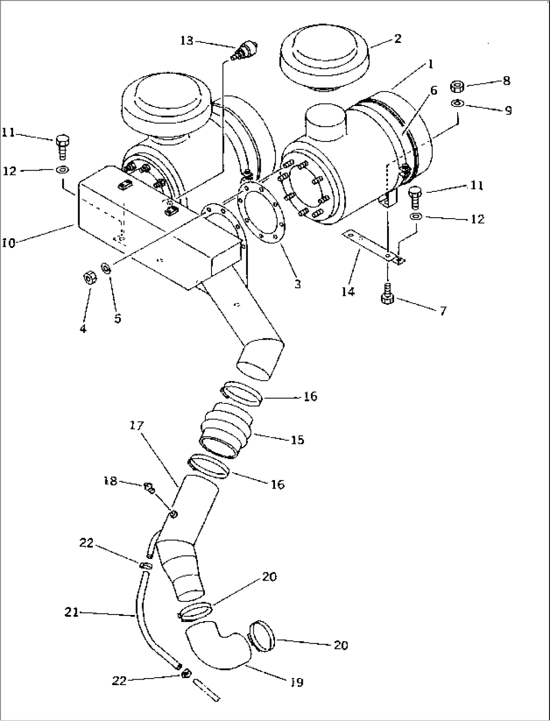 AIR INTAKE PIPING(#5001-5484)