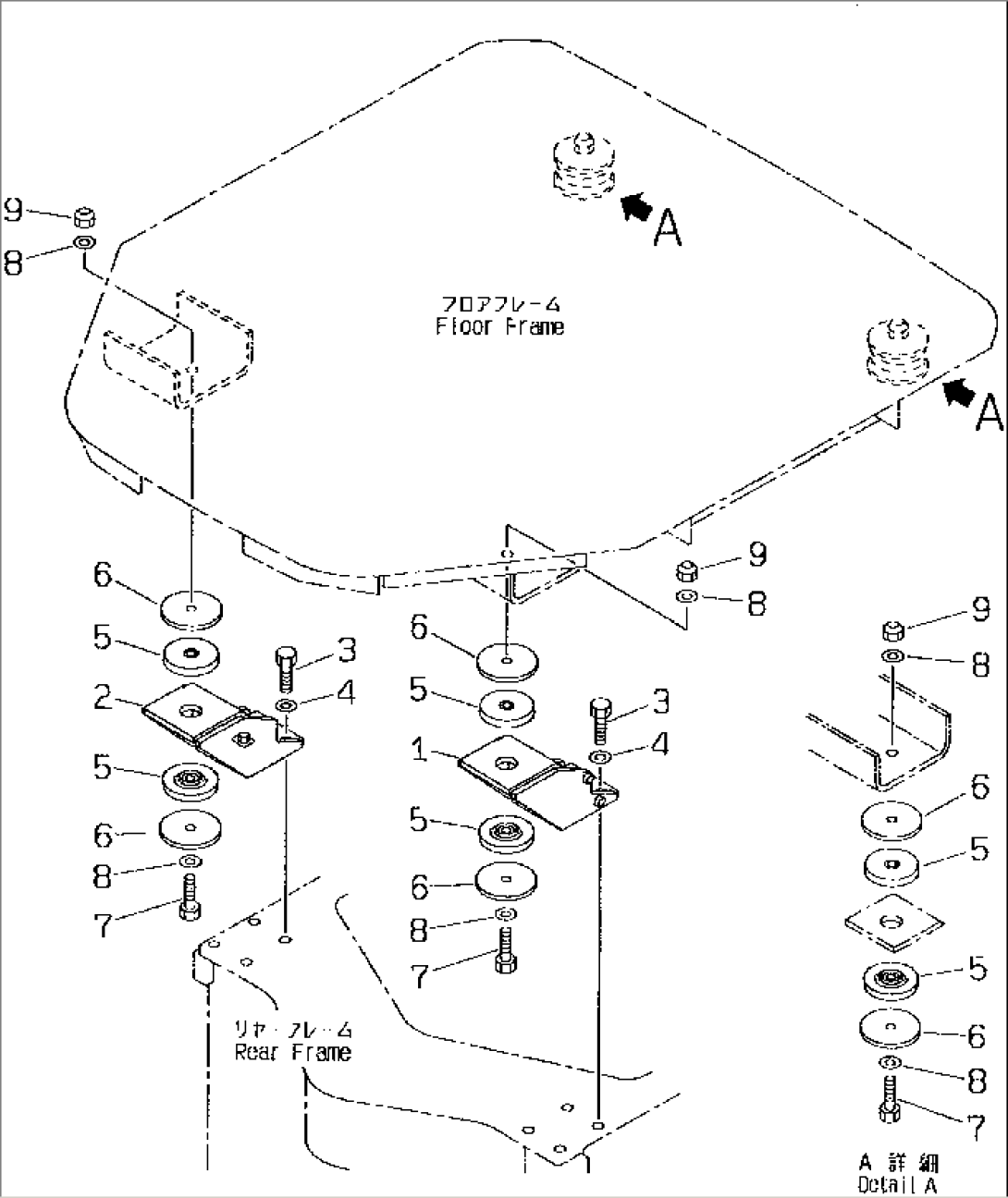 FLOOR SUPPORT(#50001-)