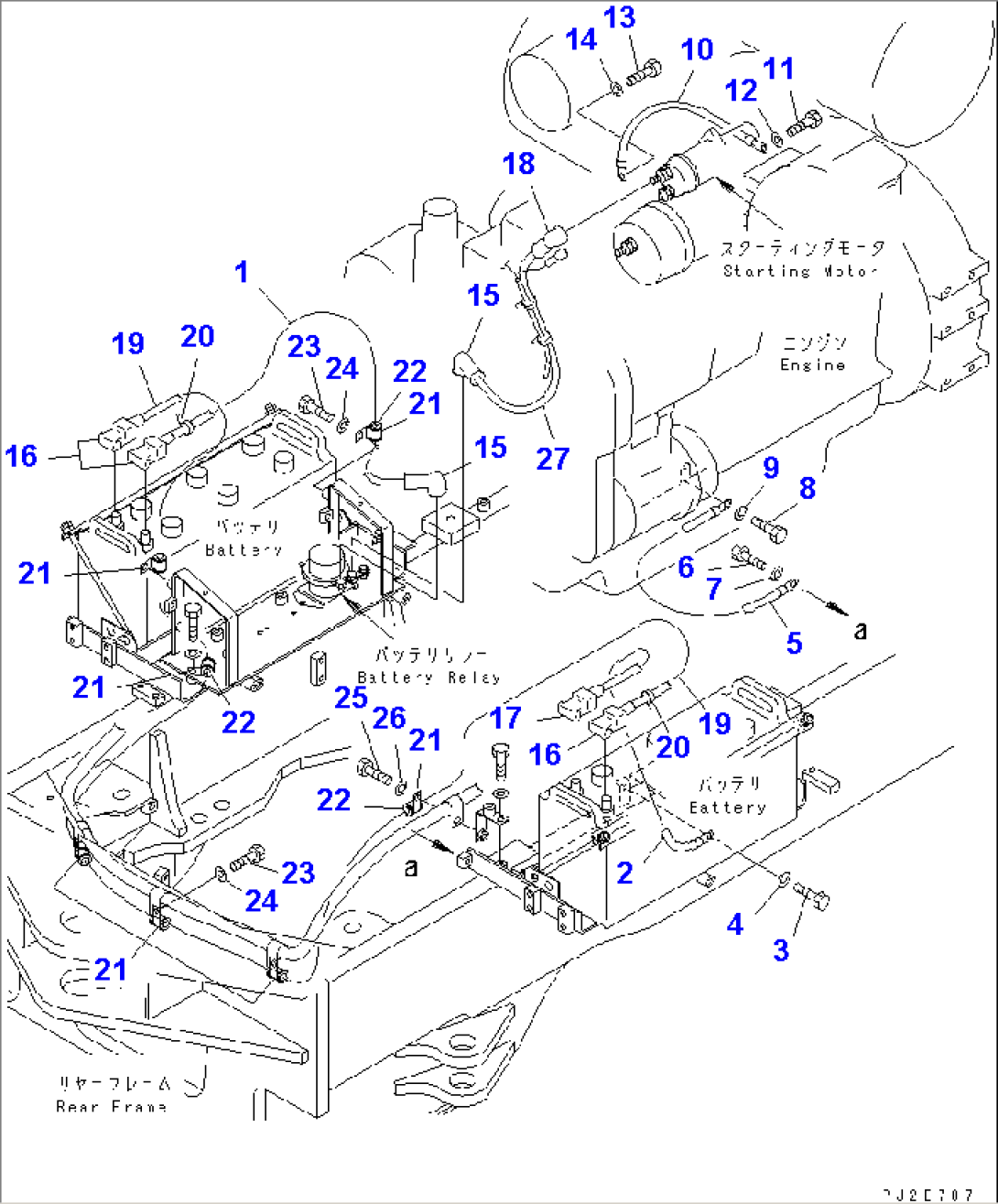 BATTERY WIRING(#50008-)