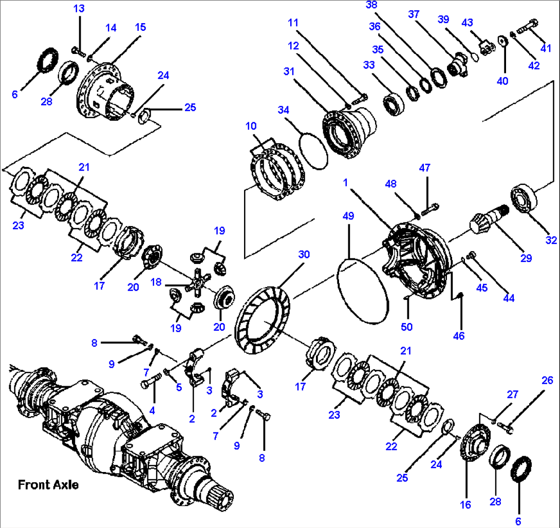 F4400-06A1 FRONT AXLE LIMITED SLIP DIFFERENTIAL (LSD)