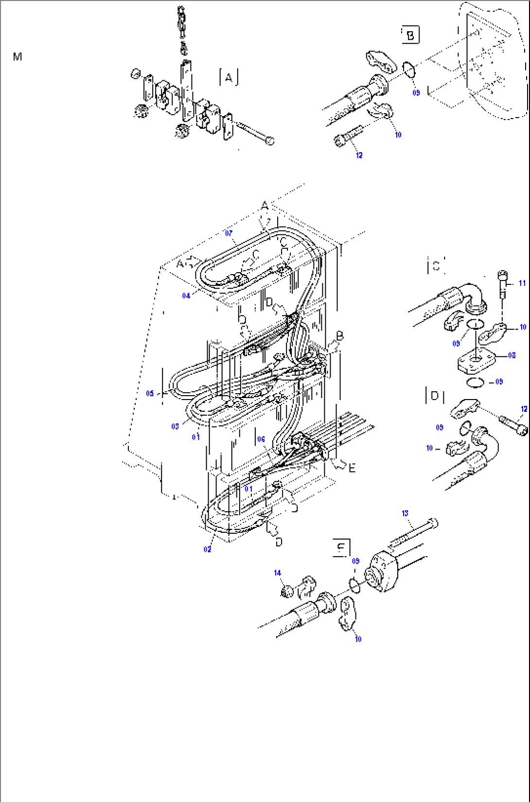 Oil Cooler - Hoses Assy.