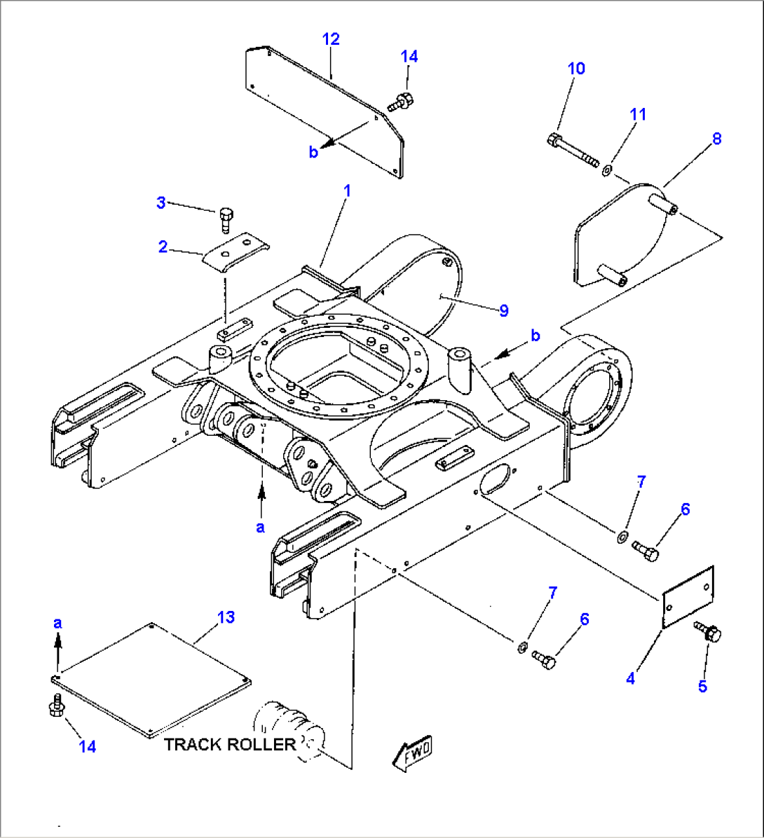 TRACK FRAME (FOR RUBBER SHOE)