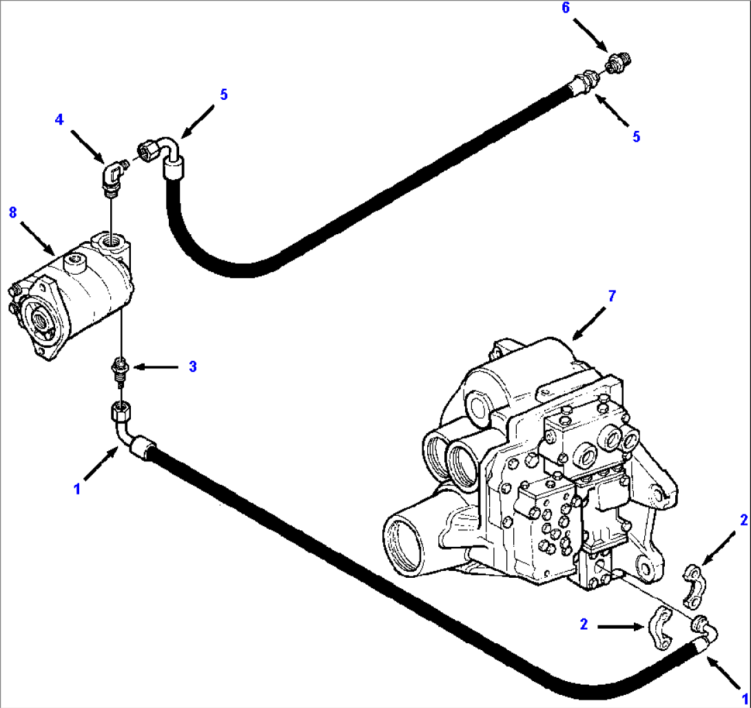 DRIVE TRAIN PIPING CONVERTER SCAVENGE LINES