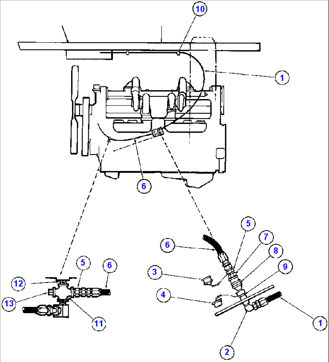 ENGINE GAUGE PIPING