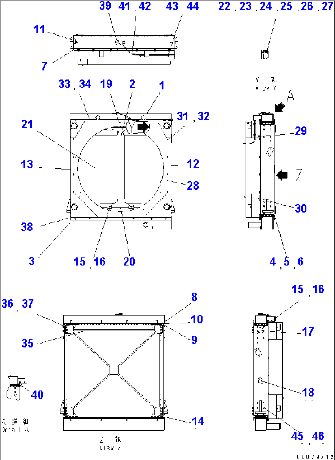RADIATOR (INNER PARTS)(#70002-)