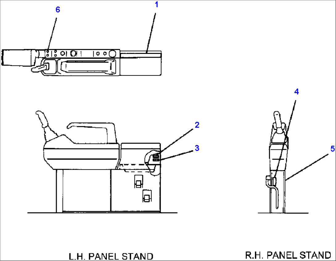 MARKS AND PLATES PANEL AND CONTROL STAND SIDE
