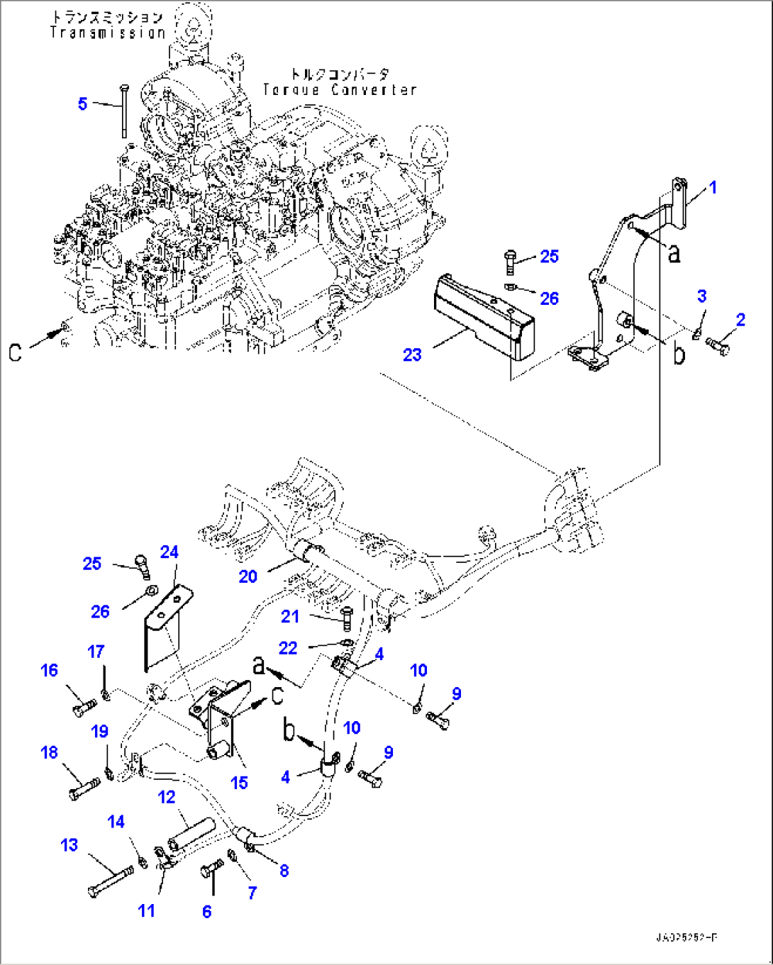 Rear Wiring Harness, Transmission Wiring Harness Mounting (#1001-)