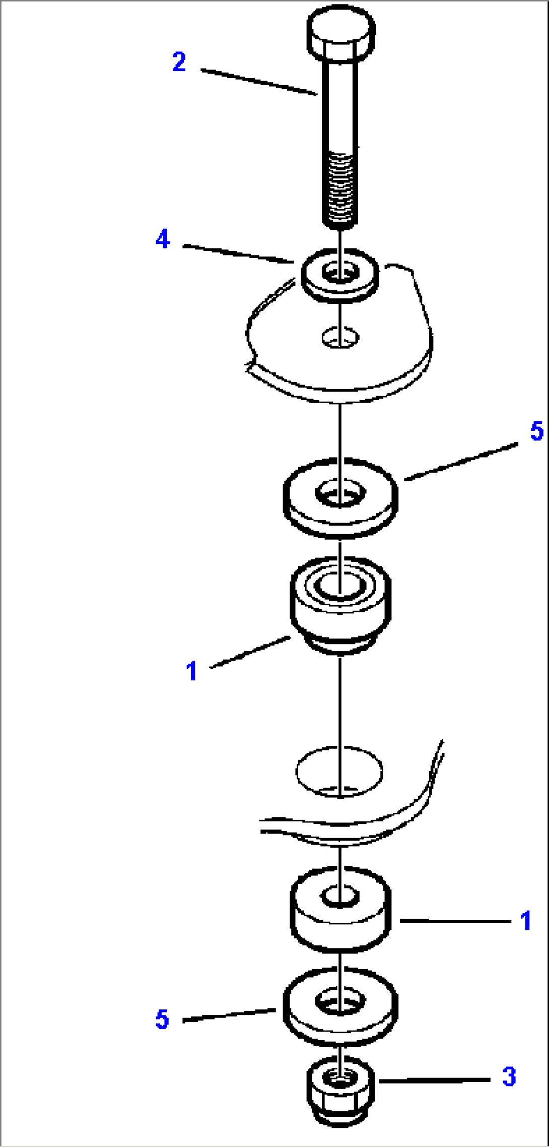 K4700-01A0 CAB ASSEMBLY MOUNTING