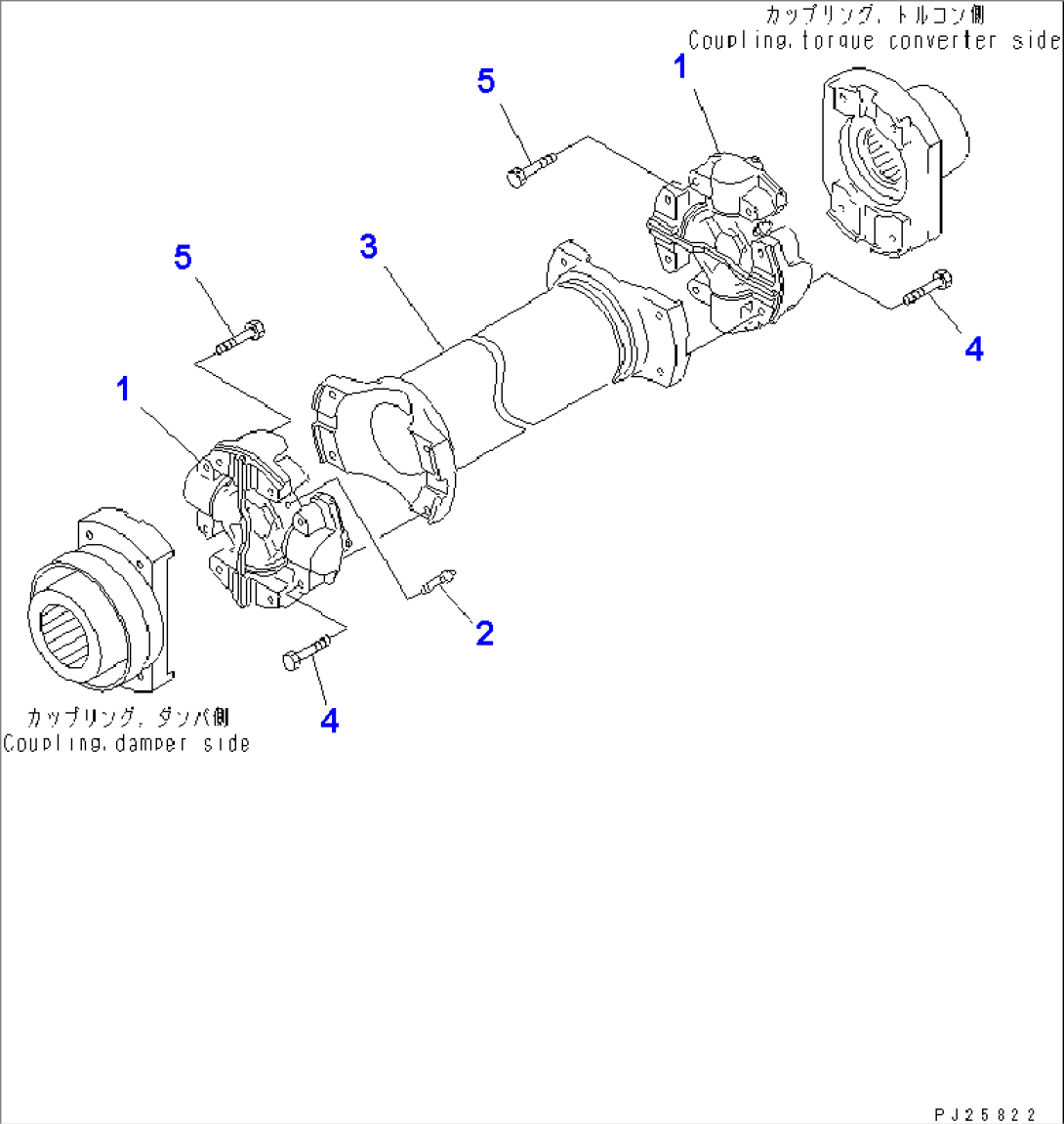 FRONT PROPELLER SHAFT(#8001-)