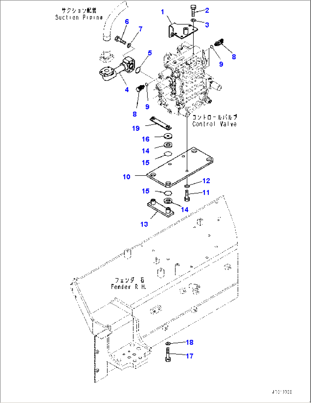 Fender, Control Valve Mounting (#11609-)