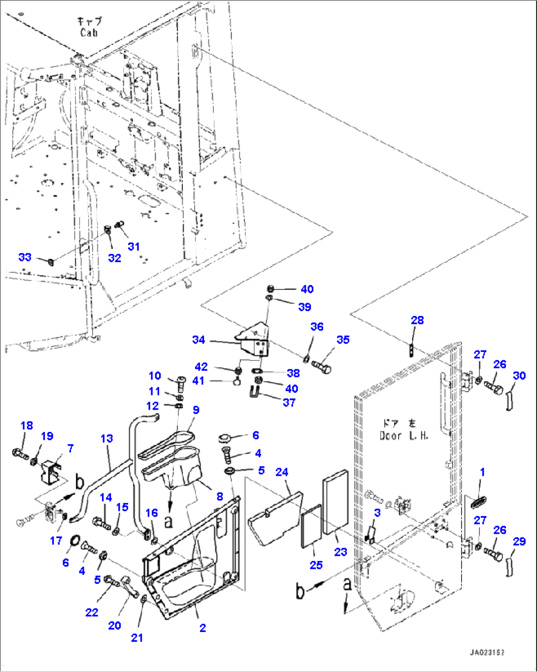 K0210-001003 CAB L.H. DOOR (2/2)