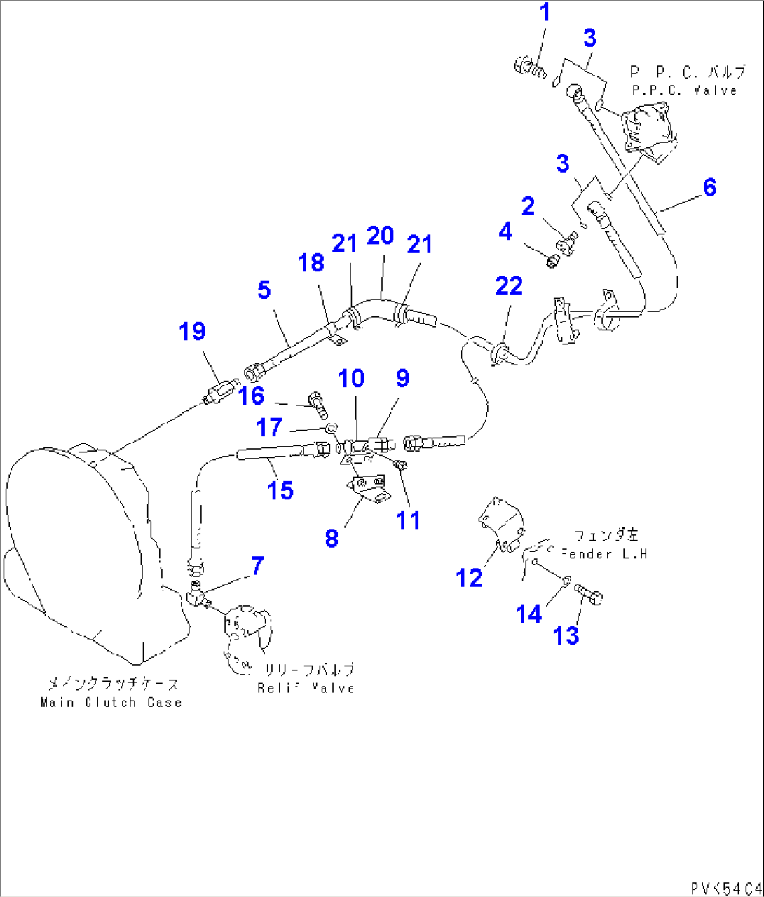 STEERING OIL LINES (FOR MONO LEVER STEERING)