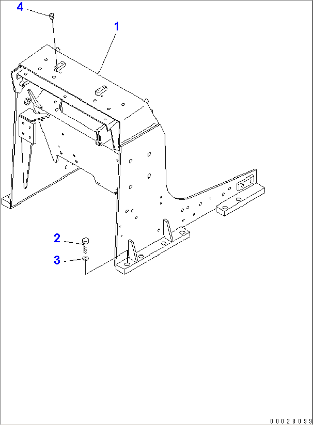SIDE FRAME (FOR TRIMMING DOZER)(#83197-)