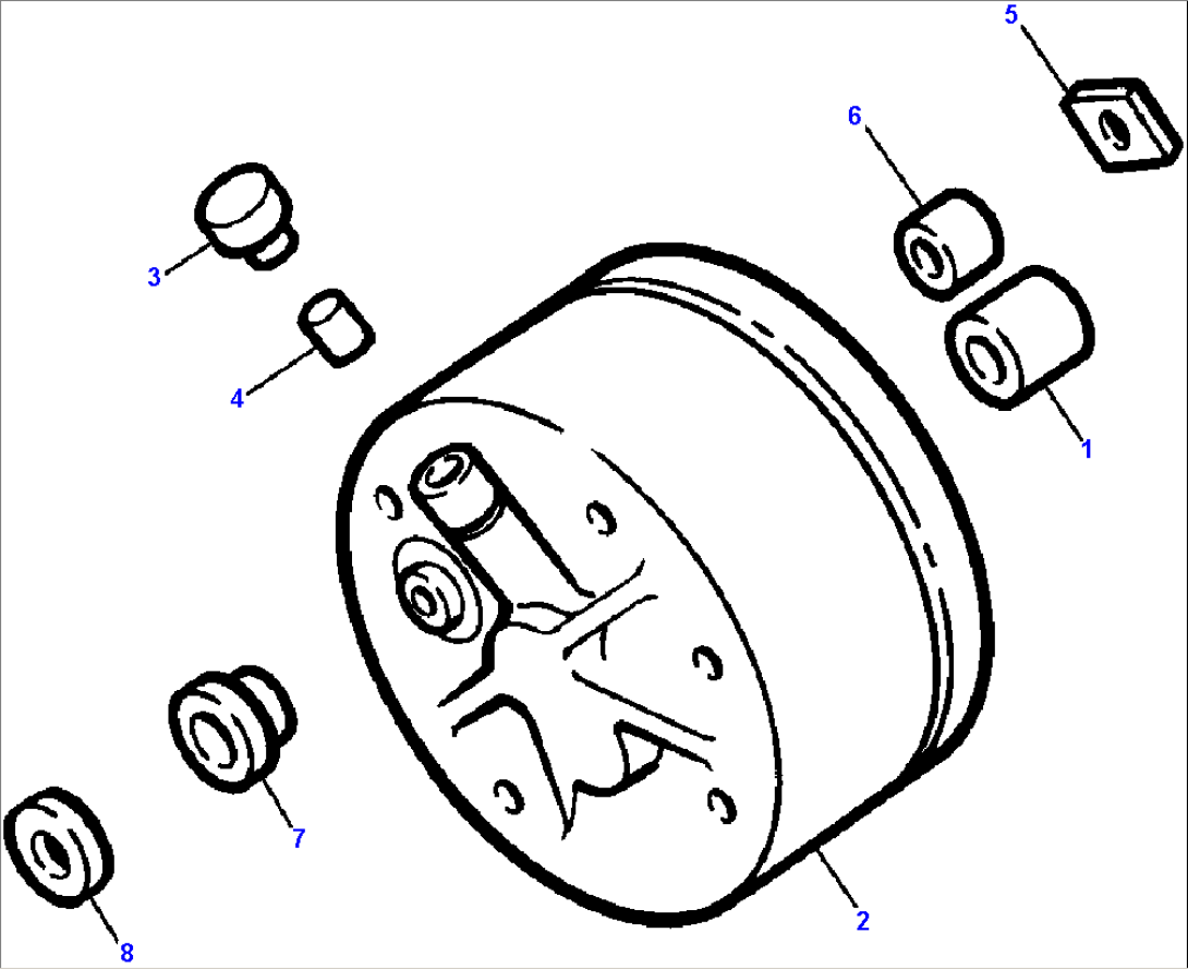 CRANKING MOTOR FRAME HOUSING AND TERMINAL INSULATOR
